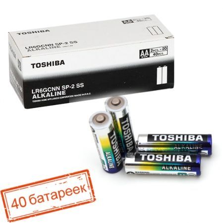  AA Toshiba LR6/2SH Alkaline, 40 , 