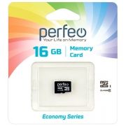   Micro SDHC 16Gb Perfeo Economy series Class 10   (PF16GMCSH10ES)