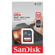   SDHC 32Gb SanDisk Ultra Class 10, UHS-I U1, 100 / (SDSDUNR-032G-GN3IN)