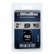   MicroSD 2 Gb OltraMax +  SD (OM002GCSD-AD)
