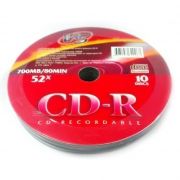  CD-R VS 700Mb 52x Shrink, 10  (VSCDRSH1001)