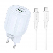   Borofone BA93A, QC3.0/PD 20W USB A+C +  Type C, 