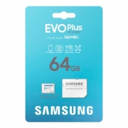   Micro SDXC 64Gb Samsung EVO+ U1 A1 V10, R160 / +  SD (MB-MC64SA/KR)