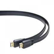Кабель HDMI 19M-19M V1.4, 1.0 м, плоский, 5bites (APC-185-001)