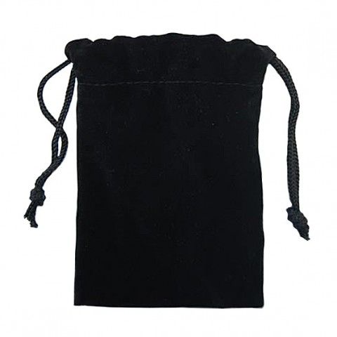 Подарочный мешочек для USB флеш накопителей, 8x10 см, черный, бархат