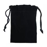 Подарочный мешочек для USB флеш накопителей, 8x10 см, черный, бархат