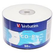 Диск CD-R Verbatim 700Mb DataLife Printable 52x, Shrink, 50шт (43794)