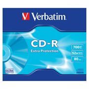 Диск CD-R Verbatim 700Mb Extra Protection 52x, Slim Case (43347)