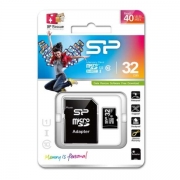   Micro SDHC 32Gb Silicon Power Class 10 UHS-I U1 +  SD (SP032GBSTH010V10SP)