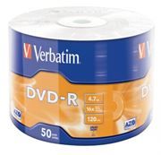  DVD-R Verbatim  4,7 Gb 16x Azo, Shrink, 50 (43788)