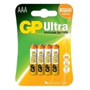Батарейка AAA GP Ultra Alkaline LR03, 4 шт, блистер (24AU-CR4)