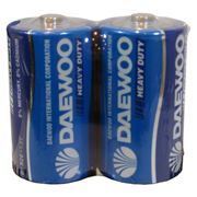 Батарейка D Daewoo Heavy Duty R20, 2шт, солевая, термопленка