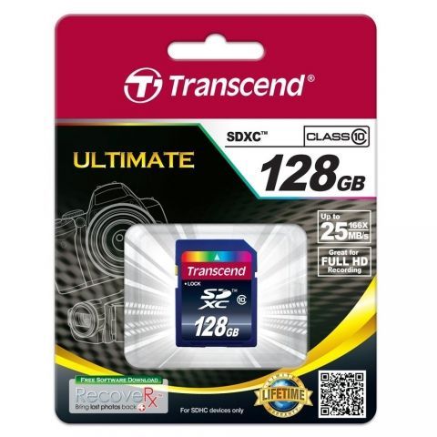 Карта памяти transcend 128gb