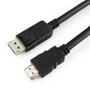 Кабель DisplayPort/M - HDMI/M, 1 м, черный, Cablexpert (CC-DP-HDMI-1M)
