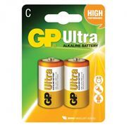 Батарейка C GP Ultra Alkaline LR14, 2 шт, блистер (14AU-CR2)