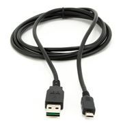 Кабель USB 2.0 Am=>micro B - 1.0 м, мультиразъем USB, черный, Gembird (CC-mUSB2D-1M)