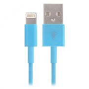 Кабель USB 2.0 Am=>Apple 8 pin Lightning, 1.2 м, голубой, Smartbuy (iK-512c blue)