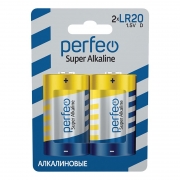 ��������� D Perfeo Super Alkaline, LR20/2BL, ��������, 2 ��, �������