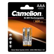 Аккумулятор AAA Camelion 600мА/ч Ni-Mh, 2шт, блистер (NH-AAA600BP2)
