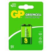 Батарейка 9V GP 6F22 Greencell, солевая, в блистере (1604G-BL1)