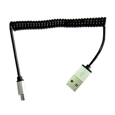 Кабель USB 2.0 Am=>micro B - 0.9 м, витой, черный, Dialog (HC-A5210)