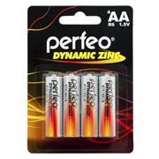 Батарейка AA Perfeo R6/4BL Dynamic Zinc, 4 шт, блистер