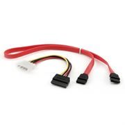 Комплект кабелей SATA Gembird/Cablexpert, интерфейсный (48см) и питания (15см) (CC-SATA)