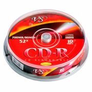 Диск CD-R VS 700Mb Ink Printable 52x, Cake Box, 10шт (VSCDRIPCB1001)