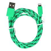 Кабель USB 2.0 Am=>Apple 8 pin Lightning, нейлон, 1.2 м, зеленый, SmartBuy (iK-512n green)