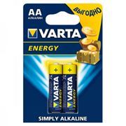 Батарейка AA VARTA LR6/2BL Energy, щелочная, 2 шт, в блистере (4106-213)