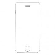 Защитное стекло для экрана iPhone 4/4S, Perfeo (0003) (PF_4207)
