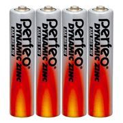 Батарейка AAA Perfeo R03/4SH Dynamic Zinc, 4 шт, термопленка