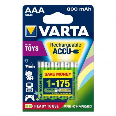  AAA Varta Ready2Use 800/ Ni-Mh, 4,  (56703101414)
