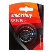 Батарейка CR1616 Smartbuy, 1 шт, блистер (SBBL-1616-1B)