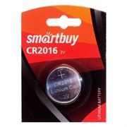 Батарейка CR2016 Smartbuy, 1 шт, блистер (SBBL-2016-1B)