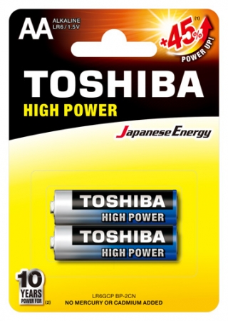  AA Toshiba LR6/2BL Alkaline, 2 , 