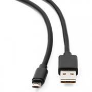 Кабель USB 2.0 Am=>micro B - 0.5 м, черный, двусторонние разъемы, Cablexpert (CC-mUSBDS-0.5M)
