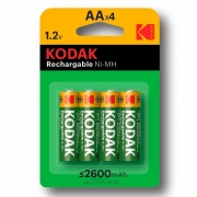 Аккумулятор AA Kodak HR6-4BL 2600мА/ч Ni-Mh, 4шт, блистер