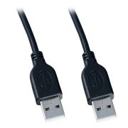 Кабель USB 2.0 Am - Am - 1.8 м, черный, VS (U418)