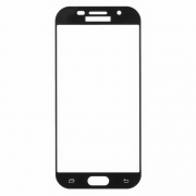 Защитное стекло для экрана Samsung Galaxy A5 (17) Black, Full Screen Asahi, Perfeo (87) (PF_5074)