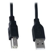 Кабель USB 2.0 Am=>Bm - 1.0 м, черный, VS (U110)