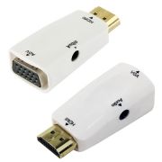 Адаптер HDMI/M - VGA/F + Audio, белый, Orient C119