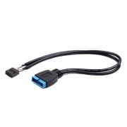 Кабель внутренний USB 2.0/9-pin F => USB 3.0/19-pin M, 0.3 м,  Cablexpert (CC-U3U2-01)