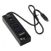 HUB 3-port Orient JK-331 USB 3.0 c   , .  USB Type C (30031)