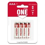 Батарейка AAA Smartbuy ONE LR03/4B Eco Alkaline, 4 шт, блистер (SOBA-3A04B-Eco)