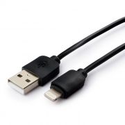 Кабель USB 2.0 Am=>Apple 8 pin Lightning, 0.3 м, черный, Гарнизон (GCC-USB2-AP2-0.3M)