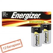 Батарейка D Energizer INDUSTRIAL LR20/12BOX, 12 шт, коробка