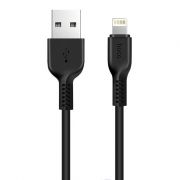 Кабель USB 2.0 Am=>Apple 8 pin Lightning, 1 м, черный, Hoco X13 Easy charged