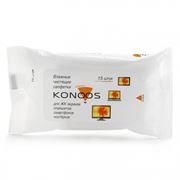 Салфетки влажные KONOOS для очистки ноутбука, в индивидуальной упаковке, 15шт (KSN-15)