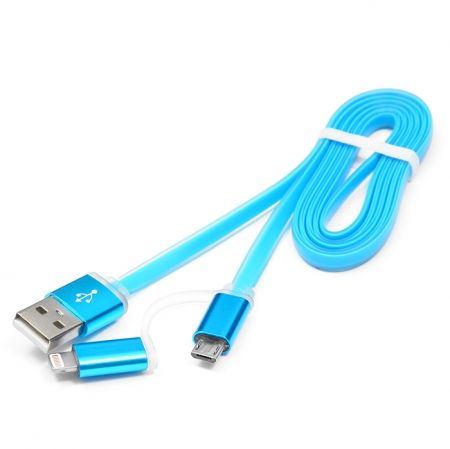  USB 2.0 Am=>micro B + Lightning - 1.0 , , , ., Cablexpert (CC-mAPUSB2bl1)